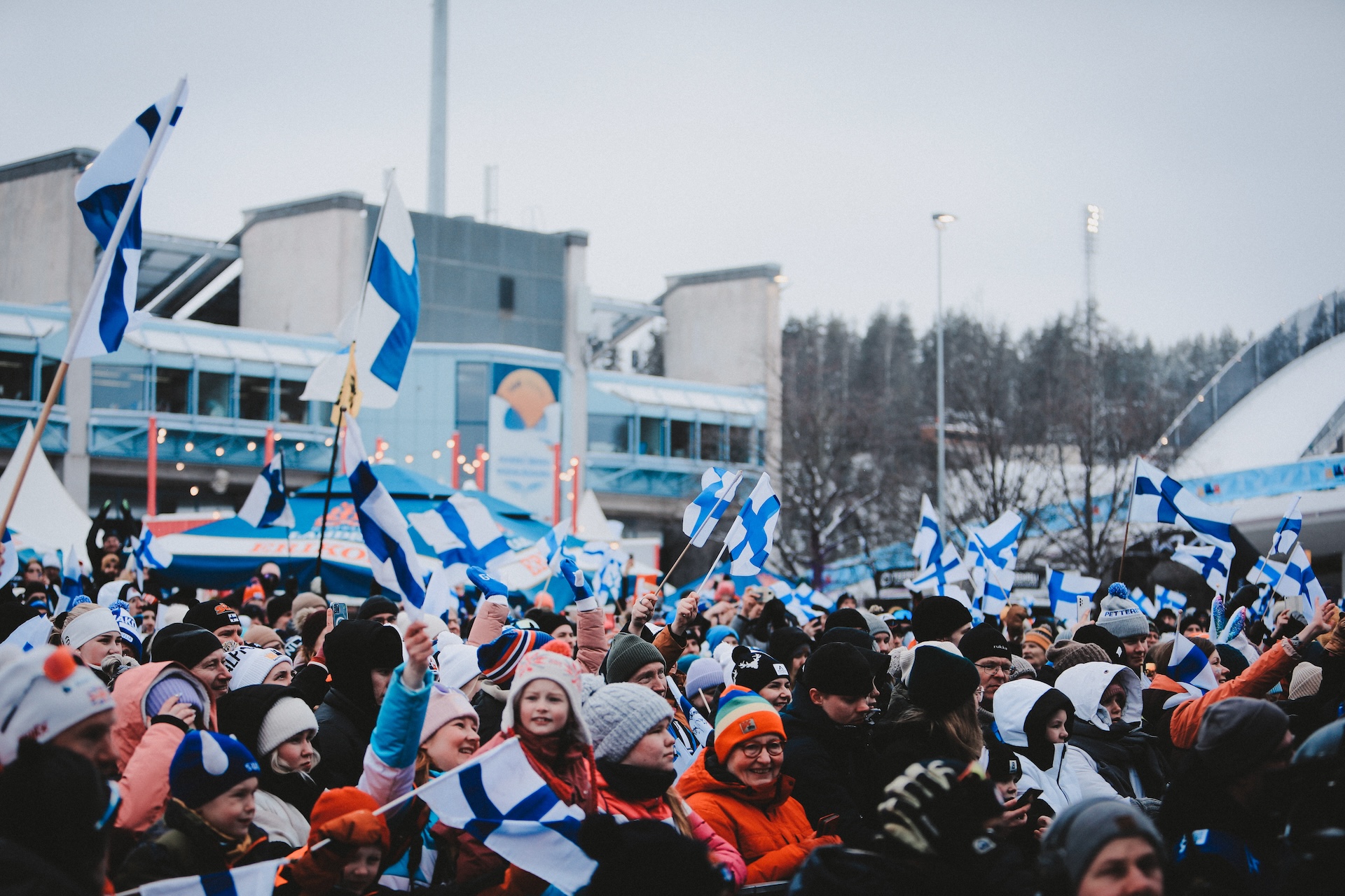 OmaSp Fan Zone Salpausselän kisatunnelman keskipisteessä